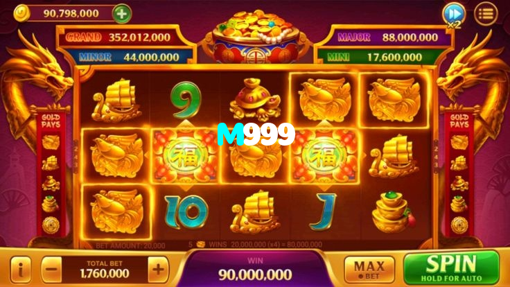 M999 casino presented on mobile device in Pakistan with slots and live games
